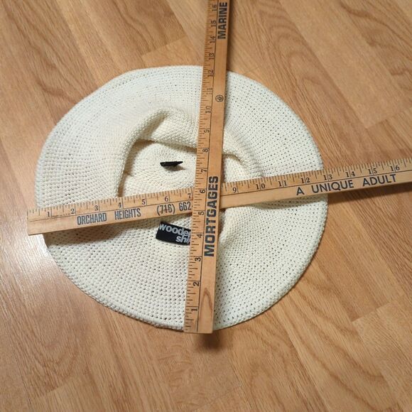 Wooden Ships Sun Hat Beige Cotton Floppy Summer Beach Coastal - Picture 6 of 6